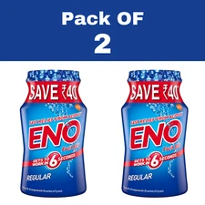 2 X ENO Regular Digestive Fruit Salt Fast | Relief From Acidity - 100 gm Jar