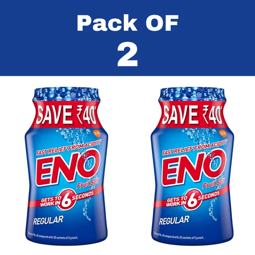 ENO Regular Digestive Fruit Salt Fast | Relief From Acidity - 100 gm Jar - Picture 8 of 11