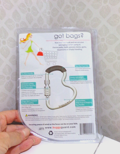 BN Buggyguard combination lock B-hook baby pram buggy stroller bag lock NEW - 第 2/2 張圖片