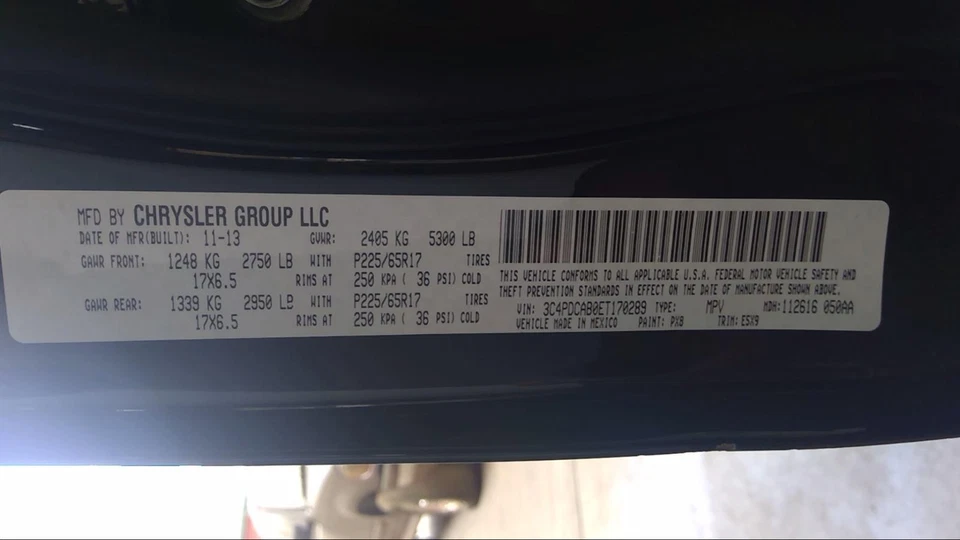 Used Engine Wiring Harness fits: 2014 Dodge Journey Grade A Foto 4 de 4