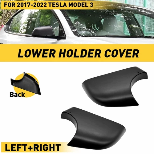 LEFT RIGHT SIDE FOR 2017-2022 TESLA MODEL 3 REARVIEW MIRROR LOWER CAP COVER TRIM