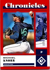 🔥2023 Panini Chronicles - Michael Knorr #12 Red /100 (RC)🔥0539