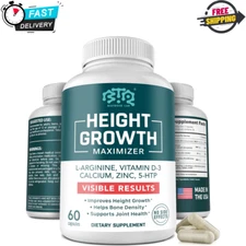 Height Growth Maximizer, Calcium, Vitamin D3 and Zinc Blend Pills, Bone Growth S