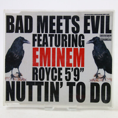 Music Musik Maxi Single CD Bad Meets Evil Featuring Eminem, Royce 5'9''*   Nuttin
