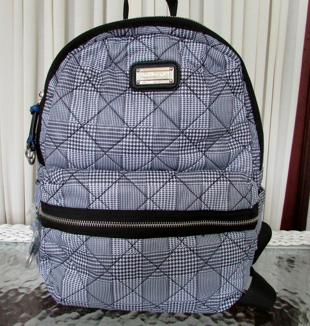 Madden Girl Backpack Black Quilted Plaid Tote Bag NWT! eBay