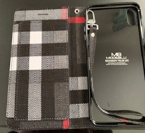 Luxury Wristlet Flip Wallet Purse Pouch Cover Phone Case FOR Apple iPhone XS Max - Photo 2 sur 9