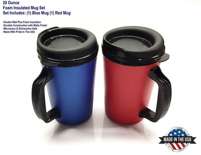 Insulated Bottles Thermo Serv Insulated Mugs 20 Oz Thermoserv Foam  Insulated Coffee Mug Black