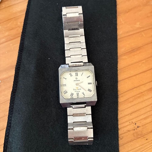 RADO Balboa Cologny Square Roman Numeral Stainless St… - Gem