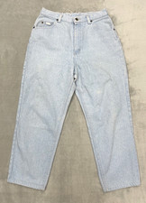 Vintage Lee High Rise Mom Jeans Women s 12 Medium Light Wash Tapered USA
