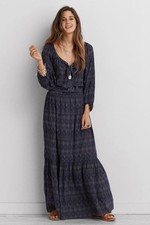 American Eagle Outfitters Paisley Maxi Dress UK S RRP £44 LN063 DD 09