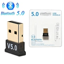USB Bluetooth 5.0 Wireless Stereo Audio Music Adapter Dongle Receiver For TV PC