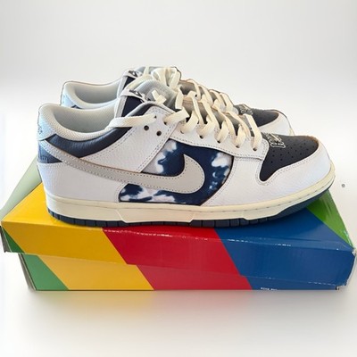 Nike SB Dunk Low OG QS Herren Skateboarding Sneaker Weiß/Blau Gr 45 FD8775