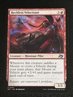 MTG Aetherdrift Reckless Velocitaur 0144 NM