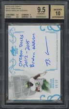 2016 LEAF TRINITY BRALON ADDISON A-BA1 MT+ BLUE SPECTRUM AUTOGRAPH 6/10 BGS 9.5