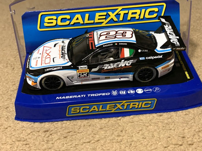 Scalextric C3602 Maserati Trofeo ,Maserati World Series No. 23 Simoni/Ragazi