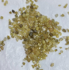 10.0 Ct Natural Yellow Rough Diamond Lot   0.80-2.0 mm Raw Uncut Loose Diamonds