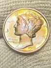1918S US Mercury SILVER Dime! Choice Lustrous AU! Old US Coin*