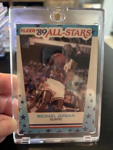 1990-91 Fleer Basketball All Star Michael Jordan Card