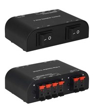 61048 2 to 4 Way Speaker Switch, 1 in 2 Out to 1 in 4 Out Way Pair Stereo Spe...