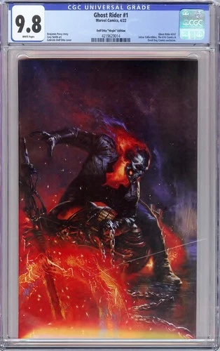 GHOST RIDER #1 GABRIELE DELL'OTTO VIRGIN VARIANT (2022) CGC 9.8 WHITE PAGES