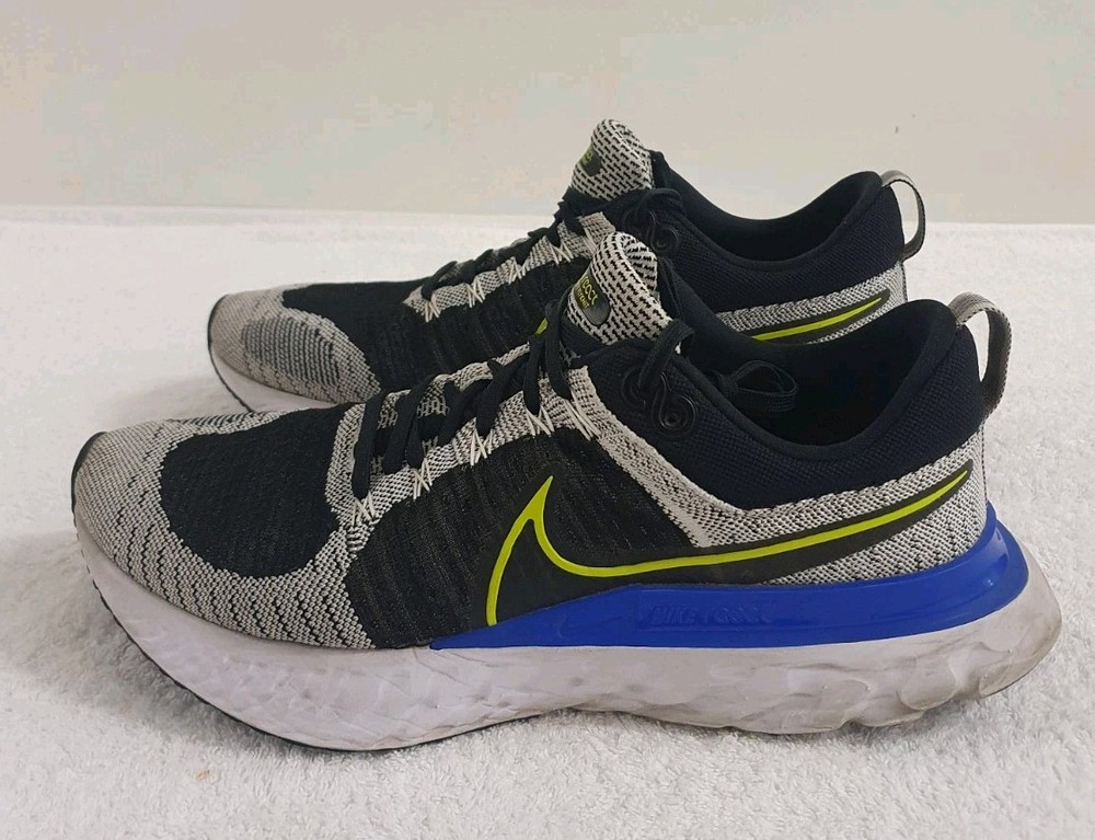 Nike React Infinity Run FK2 Flyknit Men's US 13 Running Shoes CT2357-100 Black