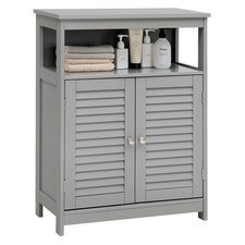 Bathroom Storage Cabinet with Adjustable Shelf Grey