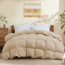 Queen Size down Comforter - All Season Ultra Soft Goose down  Feather Fiber Fil