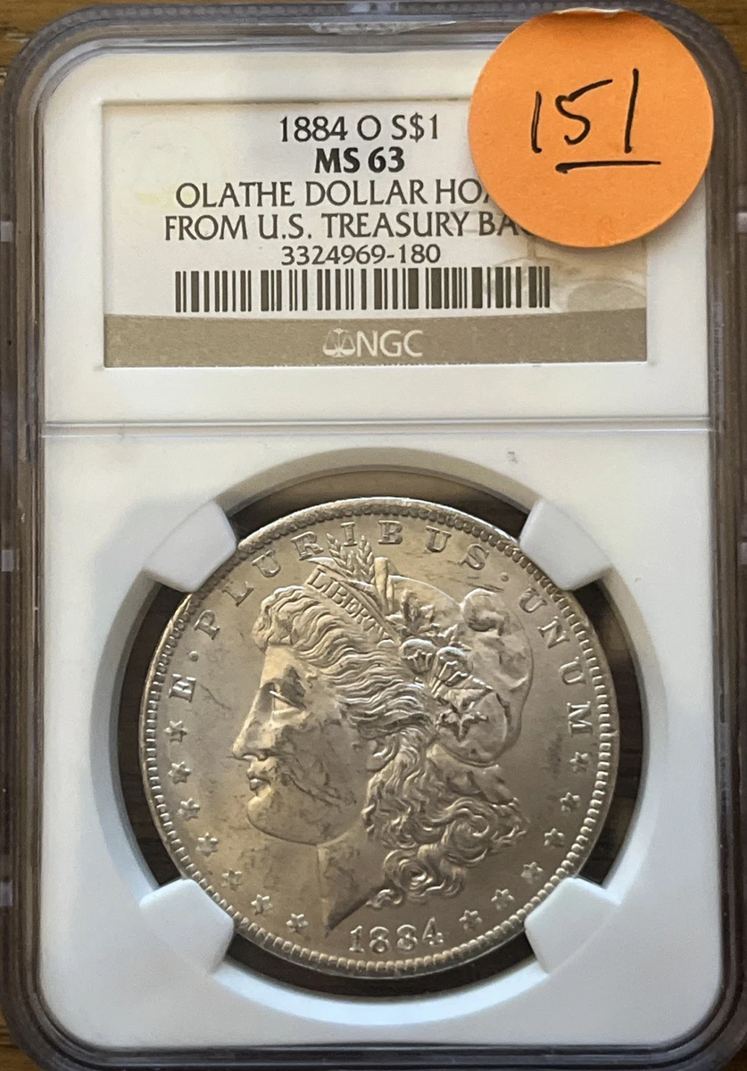 New Orleans Grade MS 63 1884 Year Morgan US Dollars (1878-1921