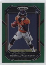 2022 Panini Prizm Rookies Green Prizm Montrell Washington #356 0d7t