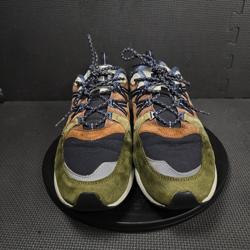Karhu Fusion 2.0 Shoes Mens Size 13 Navy Brown Olive Suede Mesh Fulcrum F804131 - Image 2 of 4
