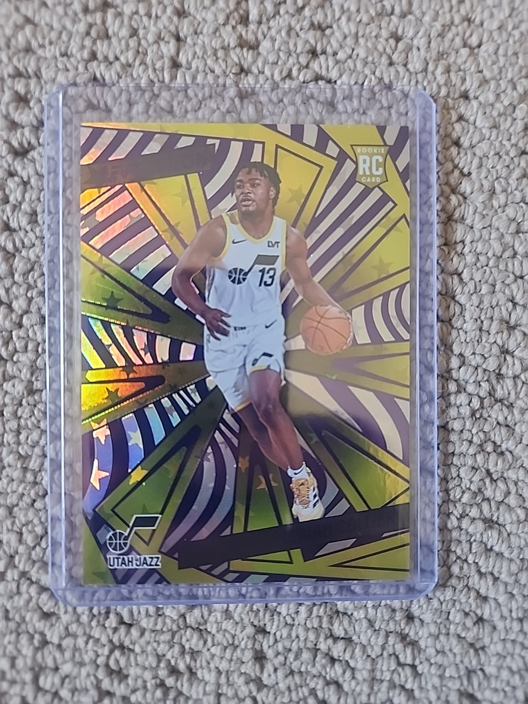 2024-25 Panini Revolution Rookies Isaiah Collier #144 Purple Astro /15 (RC)