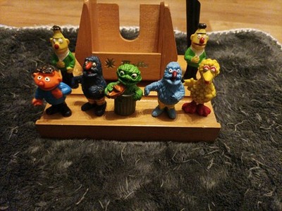 Alte Gummifiguren, Sesamstraße, Heimo, Ernie und Bert, 7 Figuren, Muppets