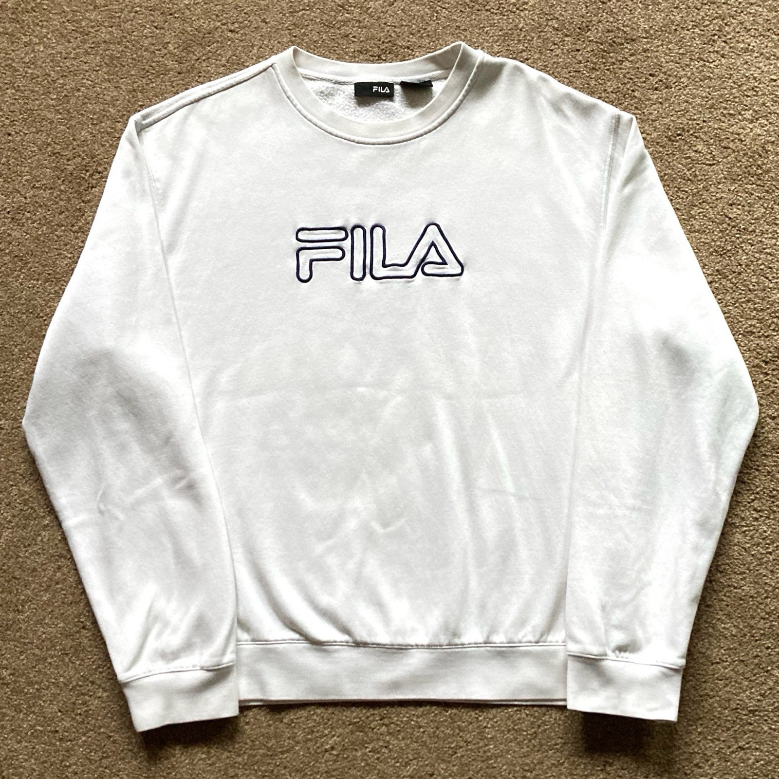 Felpa uomo vintage FILA felpa girocollo trifoglio anni 90