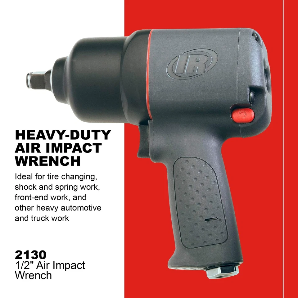 Ingersoll Rand 2130 1/2" Air Impact Wrench, 650 ft-lbs Max Torque, Heavy Duty - Image 4 of 4