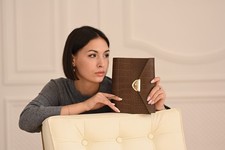 Leather cover A5 notebook. Just leather cover A5 for notebook with binder.