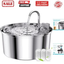 Cat Water Fountain, 3.2L/108oz Automatic Stai...