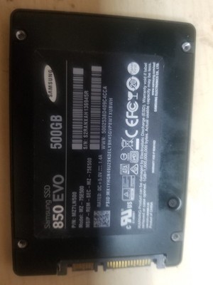 Samsung 850 EVO 500GB 2.5'' SATA III SSD MZ-75E500 Solid State W/11PRO