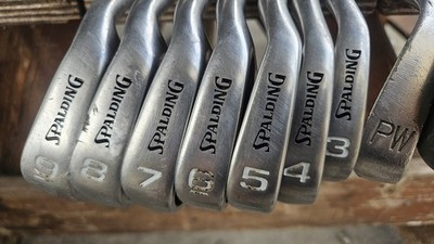 Spalding Eagle 3-9 Irons Driver With A Knight Mach300 Tour Jumbo Titanium driver