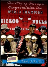 1997-98 Stadium Club #5 Bulls - Team of the 90s Michael Jordan E1