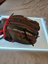 Rawlings ARPL103DSB 10.5" Leather Baseball Glove Black/Red Basket-Web Youth