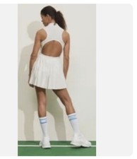 Prince Sports tennis pickleball pleated zip-front dress skort open back XL