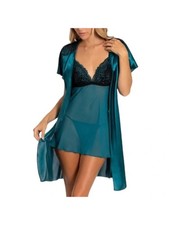 LINEA DONATELLA Intimates Green Robe S