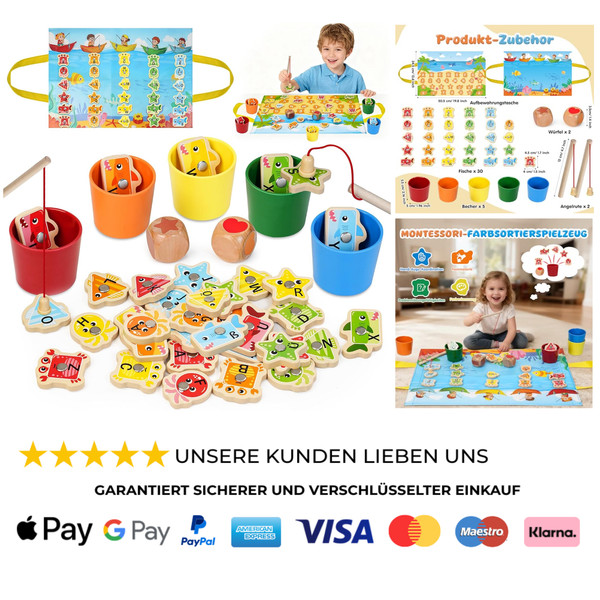 Angelspiel Ab 2 Jahre Montessori Spielzeug , Sortierspielzeug & Motorikspielzeug-image