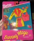 VINTAGE 1992 BARBIE  EARRING MAGIC FASHIONS CLOTHING OUTFIT NEW #4525 SEALED