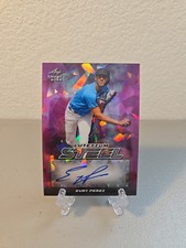 2022 Leaf Trinity Eury Perez 1/1! Auto Lutetium Steel Pink Crystals