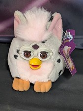 Nwt 1999 Furby Buddies Sleep More Plush Tiger Electronic Pink Grey Brown Eyes
