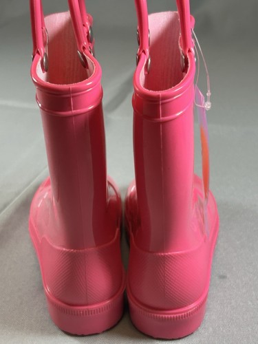 HISEA Kids Toddler Rain Boot Easy-On Handle Waterproof Comfy Outdoor Mud Wellies - Picture 4 of 5