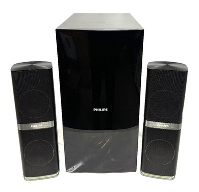 Philips 2.1 Lautsprechersystem Boxen Speaker Subwoofer