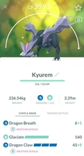 Shiny Kyurem Level 50 with 2nd Charge | Tr@de 20k or 1 Million | Pokemon G0