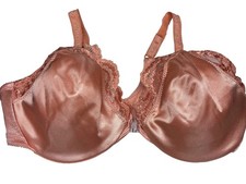 VTG 90 s Victoria s Secret Second Skin Satin Peach/pink Front Snap Bra 32C 34C